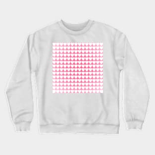 White Heart Grid Pattern Crewneck Sweatshirt